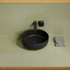 Ceramica Nova Taycan CN12003MB Раковина накладная круглая, 37.5x37.5, цвет: черный матовый