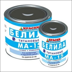 Белила титановые КРАСКИ ЧЕРНОЗЕМЬЯ МА-15 (белый)