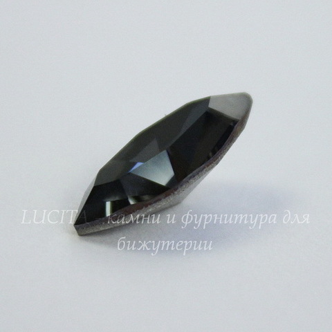 4228 Ювелирные стразы Сваровски Navette Crystal Silver Night (15х7 мм)