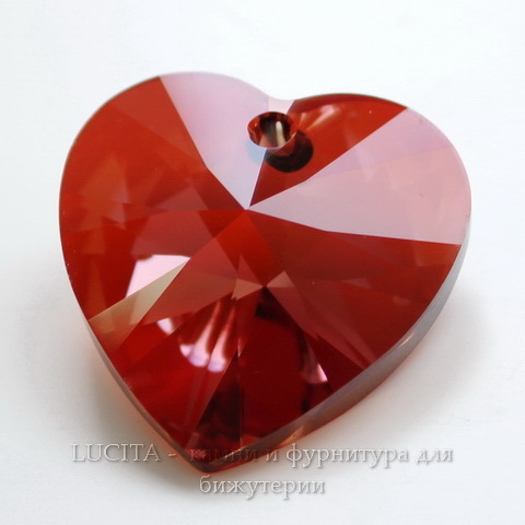 6202/6228 Подвеска Сваровски Сердечко Crystal Red Magma (28 мм) ()