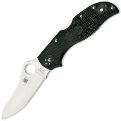 Фото Нож складной Stretch 2 Spyderco 90PGRE2, сталь ZDP-189 Satin Plain, рукоять термопластик FRN, зелёный