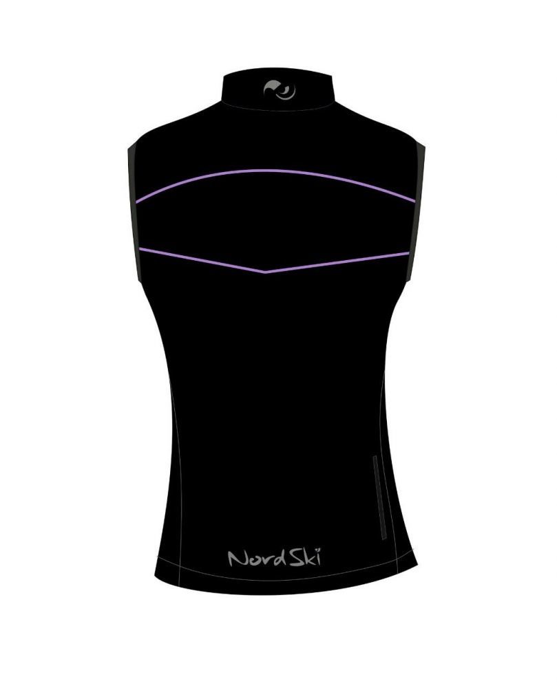 Nordski Active женский лыжный жилет черный-фиолетовый - 4