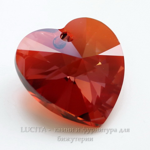 6202/6228 Подвеска Сваровски Сердечко Crystal Red Magma (28 мм) ()