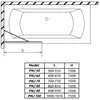 Radaway 10006100-54-56 Modo PNJ Black 100 Frame черный