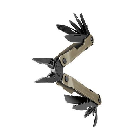 Мультитул Leatherman Rebar Coyote Tan, чёрно-бежевый, 17 функций, нейлоновый чехол (832406) - Multitool-Leatherman.Ru