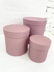 Цилиндр одиночный, 20*20 см, Тускло-аморантно-розовый, 1 шт.
