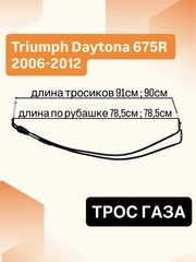 Трос газа для Triumph Daytona 675 R 2006-2012
