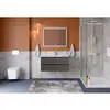 BelBagno KRAFT-1000-2C-SO-GSO База под раковину подвесная с фрезерованными ручк. по всей длине фасада с двумя выкатн. ящ., Темно-Серый Мат.,1000x455x500