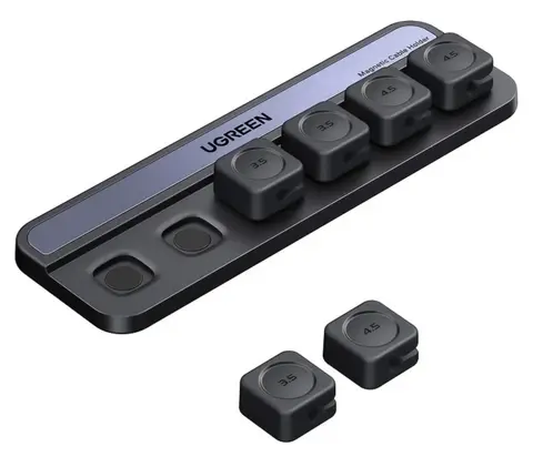Крепление для кабелей UGREEN LP987 (45097) настольное, магнит клипсы, черный