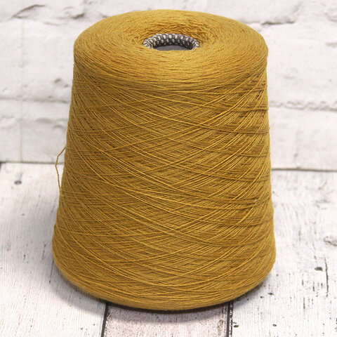 Кашемир кардный CARIAGGI CASHMERE 100 2/28 желтый горчичный