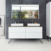 Duravit XSquare XS4926B1818 База на ножках на 2 раковины 1400х578х400 мм, с 4 выдв ящик, цвет белый матовый (без консоли)