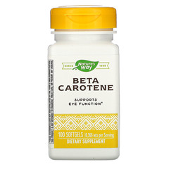 Nature's Way, Beta Carotene, 8,336 Mcg, 100 Softgels
