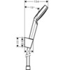 Hansgrohe Crometta 26568400 Душевой набор 10х10 см