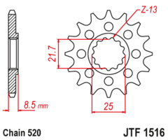 Звезда ведущая JTF1516 16