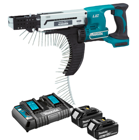 Магазинный аккумуляторный шуруповерт Makita DFR750Z с набором