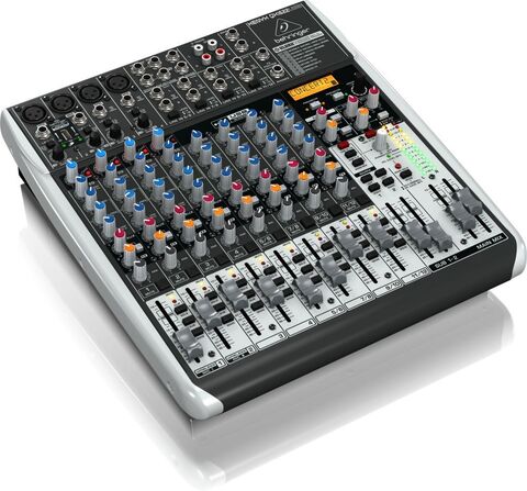 BEHRINGER QX1622USB микшер, 4 моновхода с компрессорами, 4 стерео, 2 AUX-шины, 2 подгруппы, процессор эффектов, USB__1