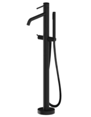 Paffoni Light LIG032NO Смеситель для ванны напольный, чёрный фото