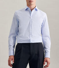 Сорочка мужская Seidensticker Slim Fit 01.693640-11 в полоску голубая