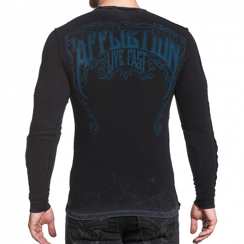 Affliction | Пуловер мужской двусторонний DEATH RIDER CHALKBOARD A16863 спина