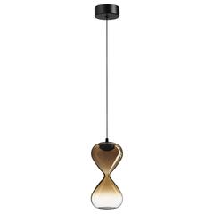 5094/4LA PENDANT ODL25 357 черный/золотой градиент/прозрачн./металл/стекло Подвес LED 4W 4000K 388Лм GLESSI