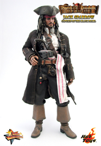 Фигурка Джек Воробей из фильма Пираты Карибского моря На краю света Hot Toys