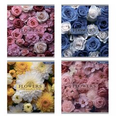 
          Тетрадь 48л., А5, линия, Alingar "Lovely flowers", скрепка, мелованный картон (стандарт), блок офсет, 1 дизайн в пленке т/у