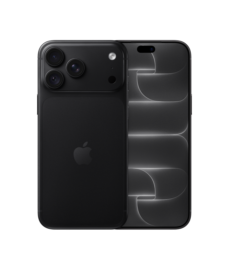 Apple iPhone 18 Pro Max Black (чёрный), вид спереди и сзади