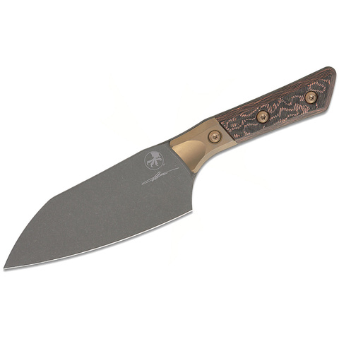 Кухонный нож Microtech Santoku, сталь M390MK, 3200B-1DLCLWCFS