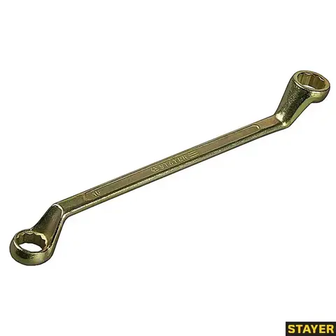 STAYER ТЕХНО, 25 х 28 мм, изогнутый накидной гаечный ключ (27130-25-28)