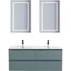 BelBagno KRAFT-1200-4C-SO-AO База под раковину подвесная с фрезерованными ручками по всей длине фасада с чет-мя выкатн. ящ., Голубой Мат.,1200x455x500