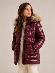 Пуховое пальто Moncler, 116-128 оригинал