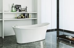 BelBagno BB302 Отдельностоящая акриловая ванна, 167x75, цвет: белый фото