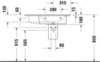 Duravit ME by Starck 2346830060 Раковина мебельная