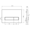 Berges 43361 Комплект : инсталляция АТОМ Line кнопка хром глянец, унитаз QUATTRO S Rimless 49 см, сидение тонкое дюропласт микролифт, быстросъём
