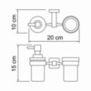 WasserKRAFT Lippe K-6589 Держатель стакана и дозатора, цвет: хром