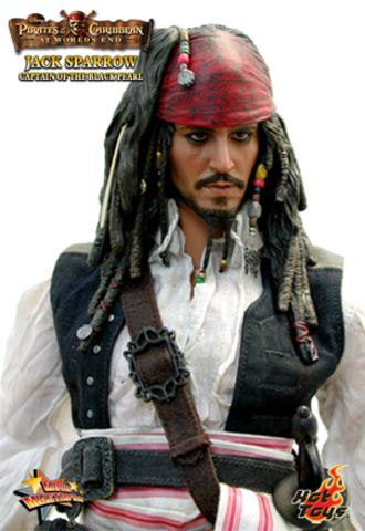 Фигурка Джек Воробей из фильма Пираты Карибского моря На краю света Hot Toys