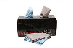 GlossWork Fiber Box Универсальные салфетки из микрофибры 50шт (25 серых и 25 синих)