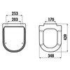 Creavit KC0303.01.03.00E Крышка дуропласт с микролифтом, цвет: белый,золото