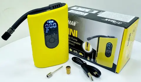 Автомобильный компрессор AirMan Mini Tire Inflator Li-ion портативный на аккумуляторе