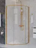 Cezares PLANE-P-1-90-C-BORO Душевой уголок, отделка Брашированное золото