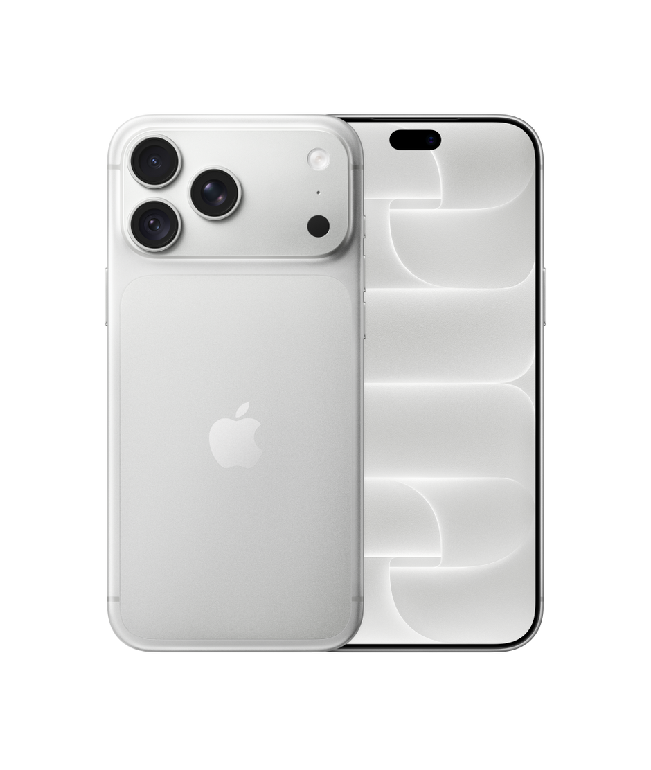 Apple iPhone 18 Pro Max Silver (серебристый), вид спереди и сзади