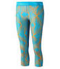Mizuno Impulse Printed 3/4 Tight тайтсы для бега женские голубые - 1