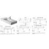 Duravit Vero 329100060 Раковина для мебели с перел., без отв. под смес., 1050x490мм, цвет: Белый