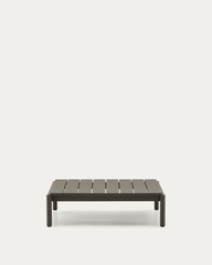 Журнальный столик Sorells из зеленого алюминия 89 x 91 см