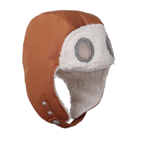 шапка Didriksons Finn Leather brown (охра)