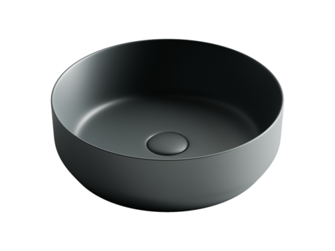Ceramica Nova Element CN6022MDH Умывальник чаша накладная круглая, 39x39, цвет: темный антрацит матовый
