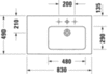 Duravit ME by Starck 2346830030 Раковина мебельная