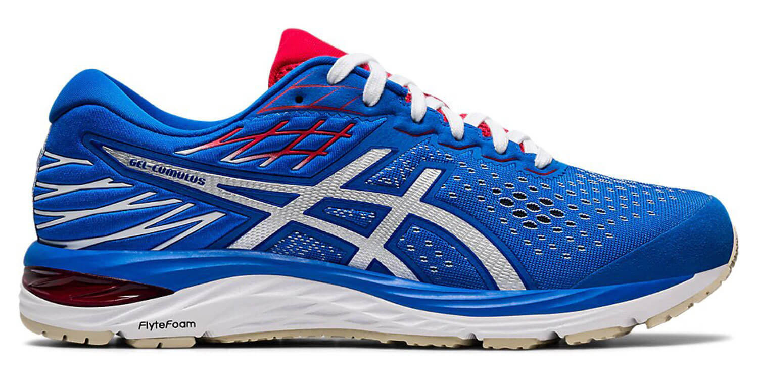 Asics Gel Cumulus 21  кроссовки для бега мужские синие-белые