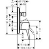 Hansgrohe Metropol Classic 31345000 Смеситель встраиваемый на 2 потребителя