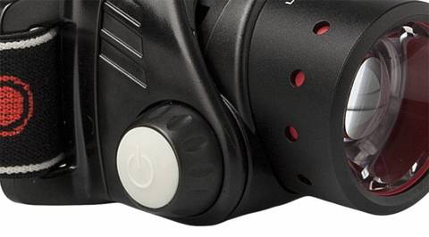 Фонарь налобный Led Lenser H14R.2, чёрный, светодиодный, AAx4 (7299-R)